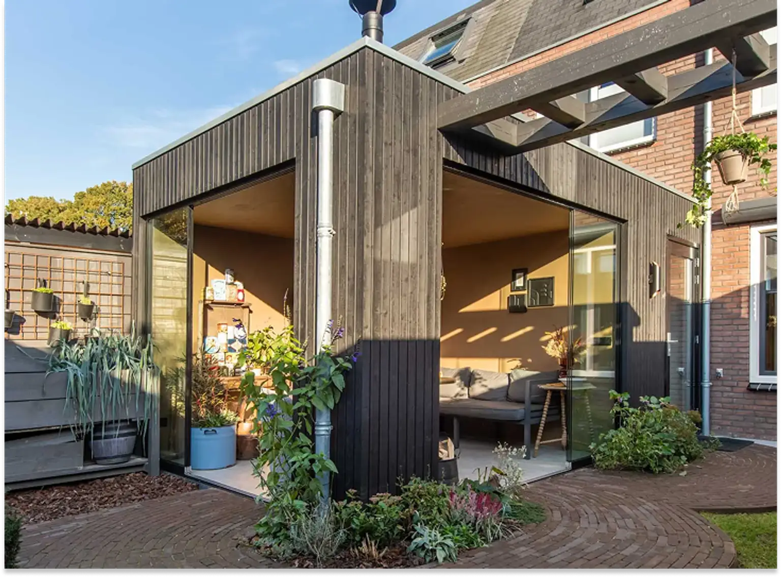 Aanbouw met veranda Barneveld